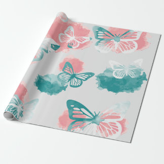 Papel De Presente Borboleta