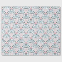 Papel De Presente Borboleta Bloom