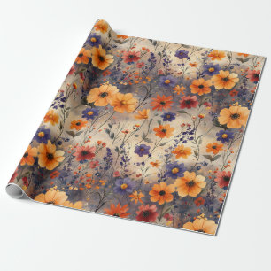 Papel De Presente Borboleta Selvagem Vintage (10)
