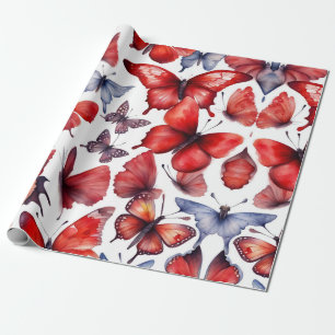 Papel De Presente Borboletas aquáticas