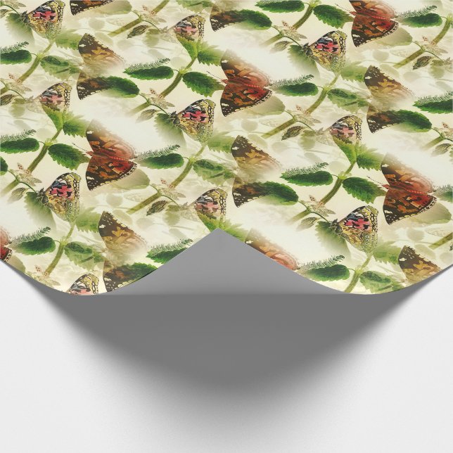 Papel De Presente Borboletas de jardim (Ponta)