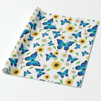 Papel De Presente Borboletas de Verão