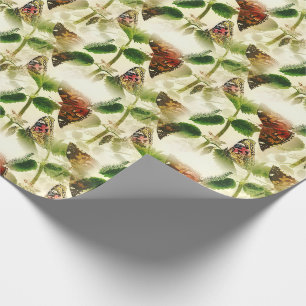 Papel De Presente Borboletas do Jardim