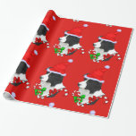 Papel De Presente Border Collie Christmas<br><div class="desc">Presentes maravilhosos aguardam com este impressionante papel de embrulho de Natal da Border Collie. Presentes que são quase bonito demais para abrir!</div>
