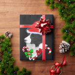Papel De Presente Border Collie Christmas<br><div class="desc">Presentes maravilhosos aguardam com este impressionante papel de embrulho de Natal da Border Collie. Presentes que são quase bonito demais para abrir!</div>