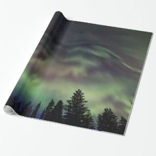 Papel De Presente Borealis da Aurora em Lapland finlandês