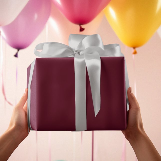 Papel De Presente Borgonha Escura (Criador carregado)