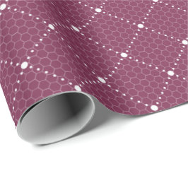 Papel De Presente Borgonha Maroon Delicate Lace White Elegante