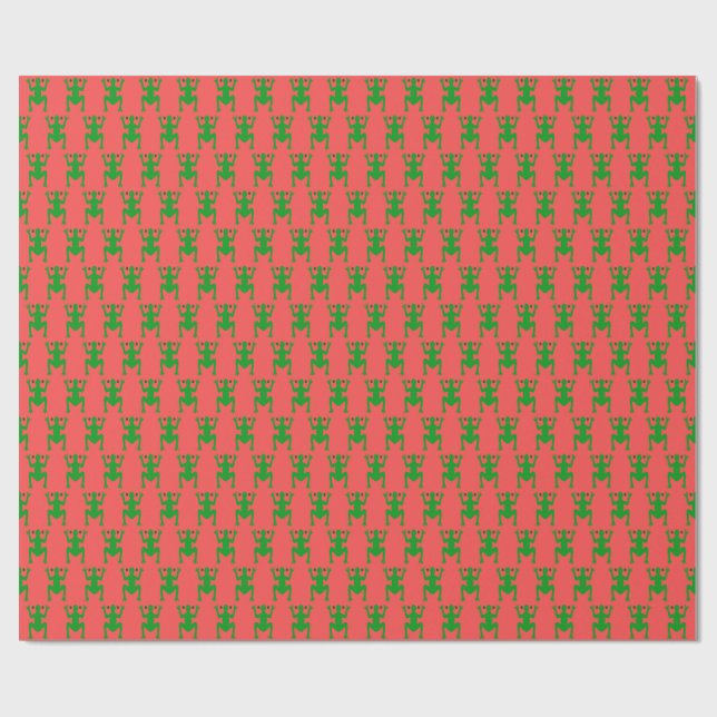 Papel De Presente Boricua Coqui Christmas wrapping paper (Aberto)