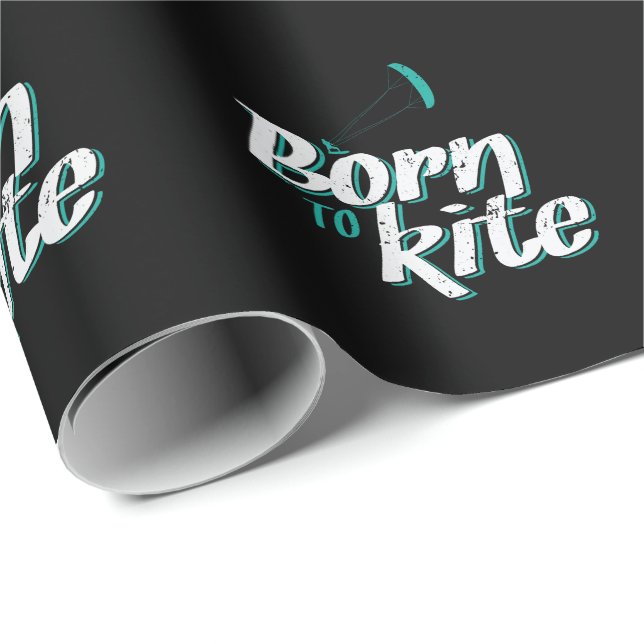 Papel De Presente Born to Kite (Ponta do rolo)