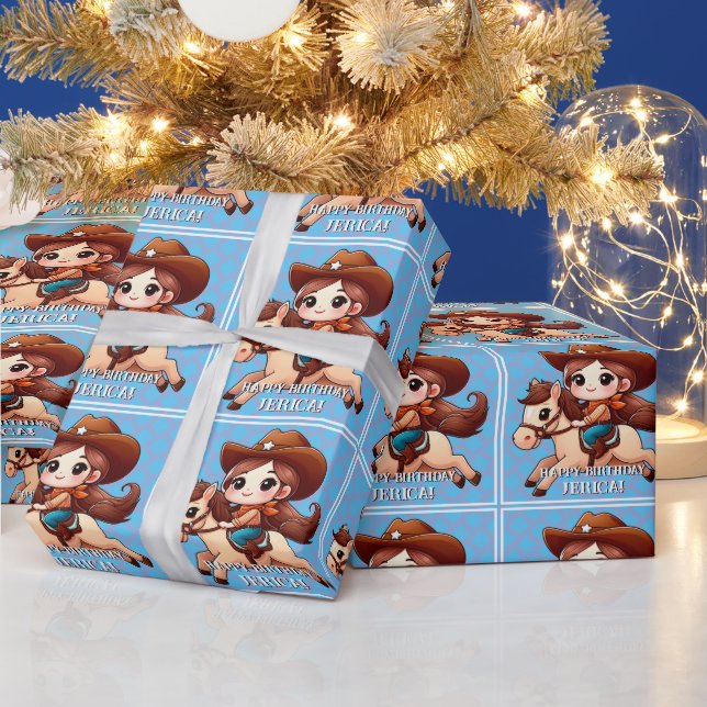 Papel De Presente Borracha e Cavalo de Bairro Ocidental (Feriados)