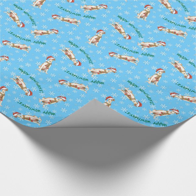 Papel De Presente Borzoi feliz de Howliday (Ponta)