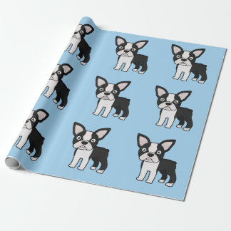 Papel De Presente Boston bonito Terrier
