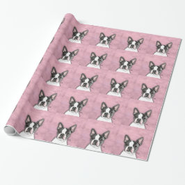 Papel De Presente Boston Terrier