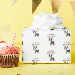 Papel De Presente Boston Terrier Birthday