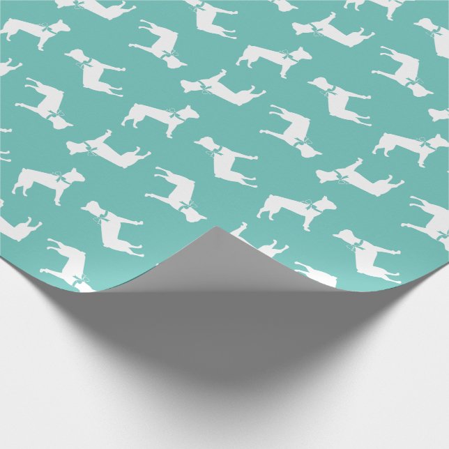 Papel De Presente Boston Terrier Dog Puppy (Ponta)