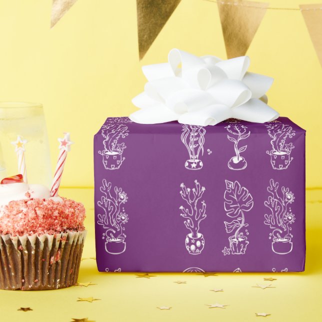 Papel De Presente Botânica excêntrica (Festa de aniversário)