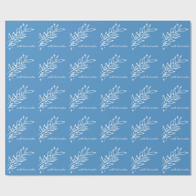 Papel De Presente Botânica Vintage de Inverno. (Aberto)