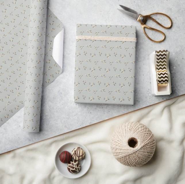 Papel De Presente Botânico (Artesanato)