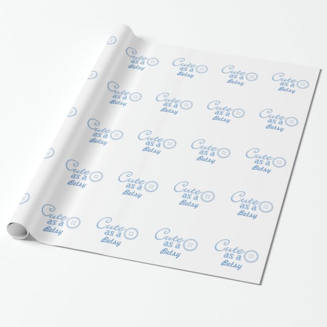 Papel De Presente Botão Bonito (Desenrolado)