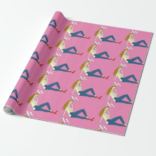 Papel De Presente botão bunnygirl