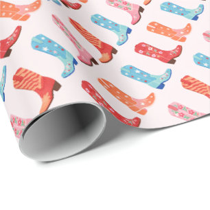 Papel De Presente Botas
