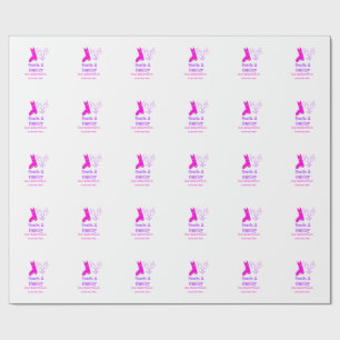 Papel De Presente Botas & champanhe espumante rosa chá de noiva