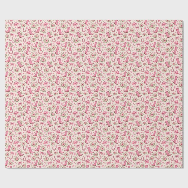 Papel De Presente Botas Laços e Dedinhos (Aberto)