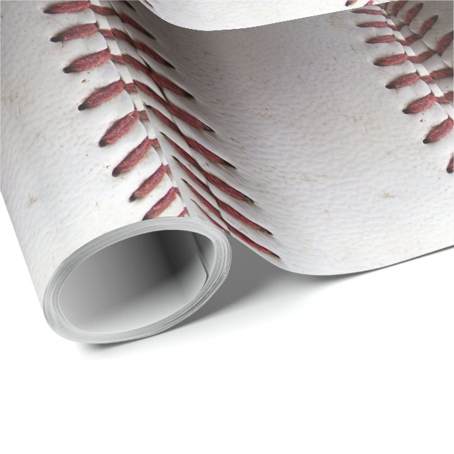 Papel De Presente Botões de baseball (Ponta do rolo)