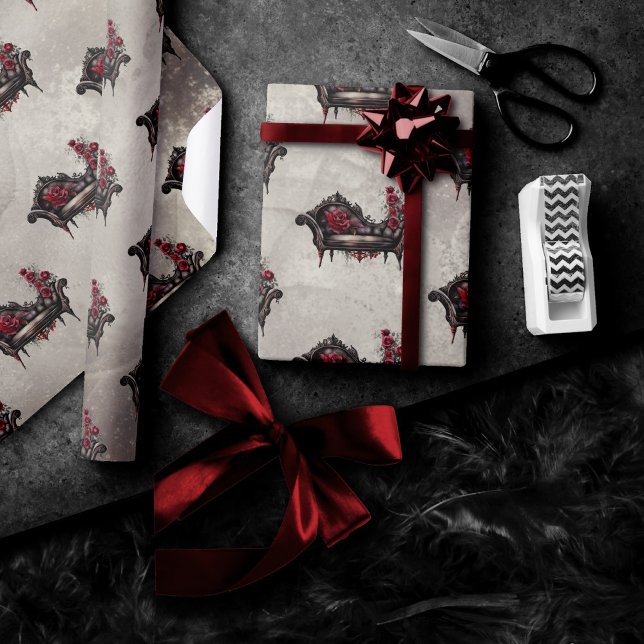 Papel De Presente Boudoir Chaise | Golpista de Desmaios Vitoriano (Criador carregado)