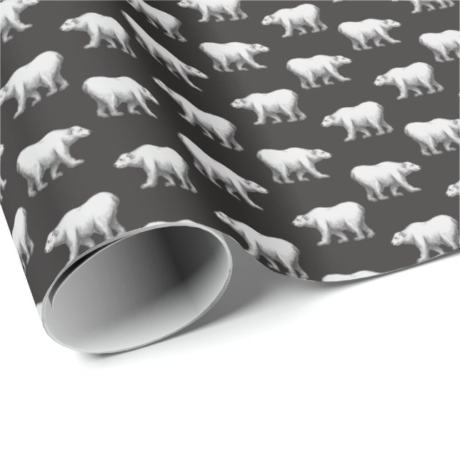 Papel De Presente Bowdoin College Polar Bear Wrapping Paper (Ponta do rolo)
