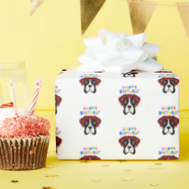Papel De Presente Boxer Birthday