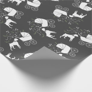 Papel De Presente Boxer Dog Chá de fraldas