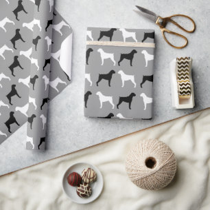 Papel De Presente Boxer Dog Silhouettes