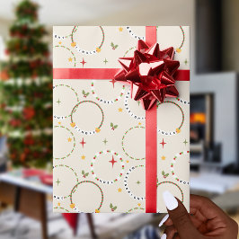Papel De Presente Braceletes de Amizade de Natal