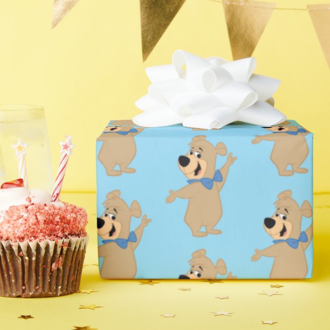 Papel De Presente Braços com Urso Boo-Boo Amplos (Festa de aniversário)