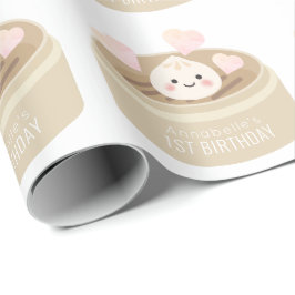 Papel De Presente Branca de Aniversário Pequeno e Idiota
