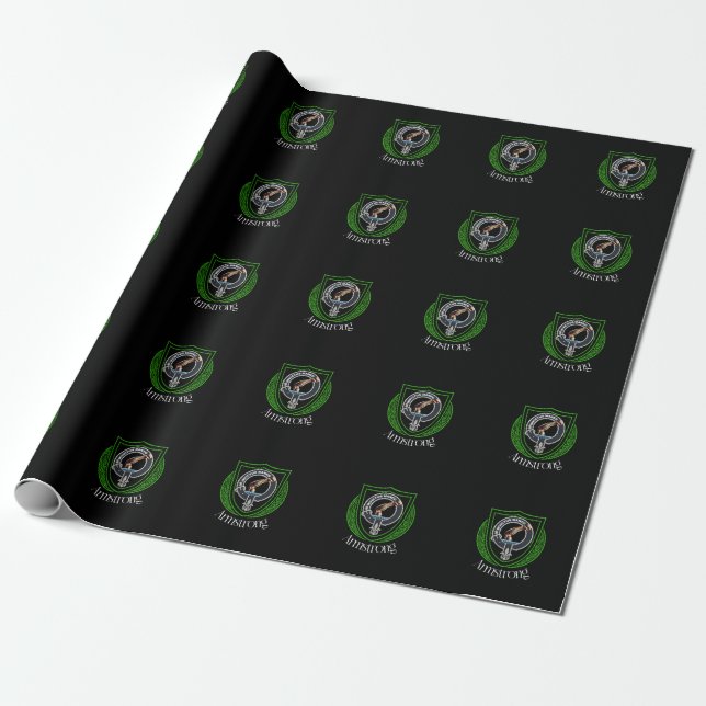 Papel De Presente Brasão do Clã Escocês Armstrong (Desenrolado)