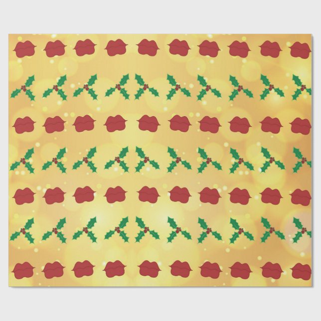 Papel De Presente Bratz Lips & Mistletoe (Aberto)