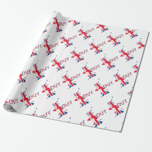 PAPEL DE PRESENTE BREXIT PARA FORA UNION JACK