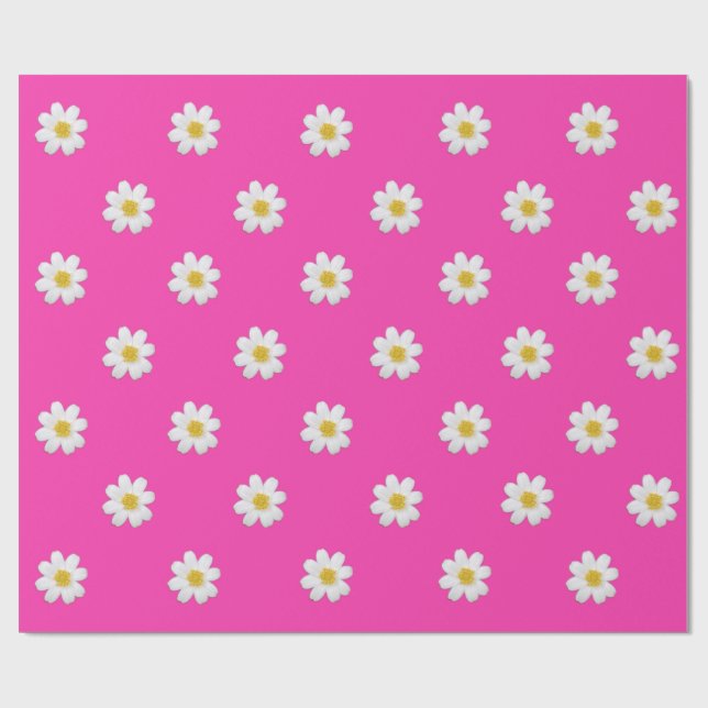 Papel De Presente Bright Daisy Wrapping Paper (Aberto)