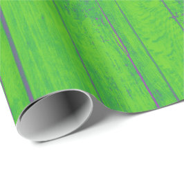 Papel De Presente Bright Mint Green Bamboo Wood Emerald Meadow