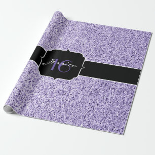 Papel De Presente Brilhante de brilho púrpura ultra-violeta Sweet 1