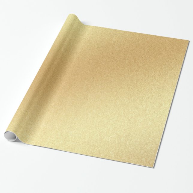 Papel De Presente Brilhante Dourado brilhante Ouro moderno brilhante (Desenrolado)