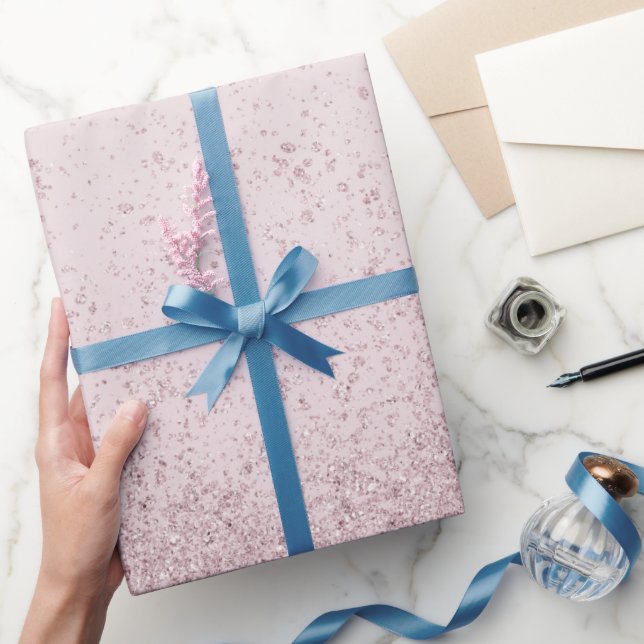 Papel De Presente Brilhante Puro-Claro (Presentear)