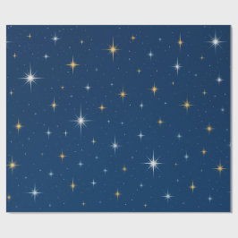 Papel De Presente Brilho brilho estrela
