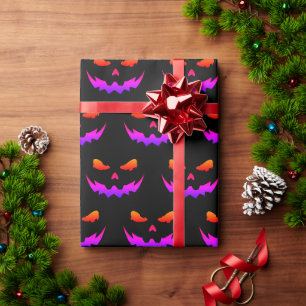 Papel De Presente Brilho de Abóbora Escura