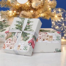 Papel De Presente Brilho de Natal Fofo