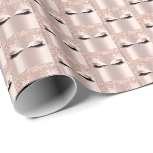 Papel De Presente Brilho do doce nupcial da faísca do rosa dos