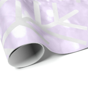 Papel De Presente Brilho roxo cinzento do feriado do Natal dos